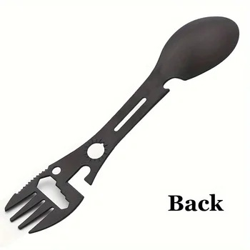 Multifunctional Whistle Knife Outdoor Camping Survival Spork Kitchen Multifunctional Wrench Bottle Opener Spoon. 1
