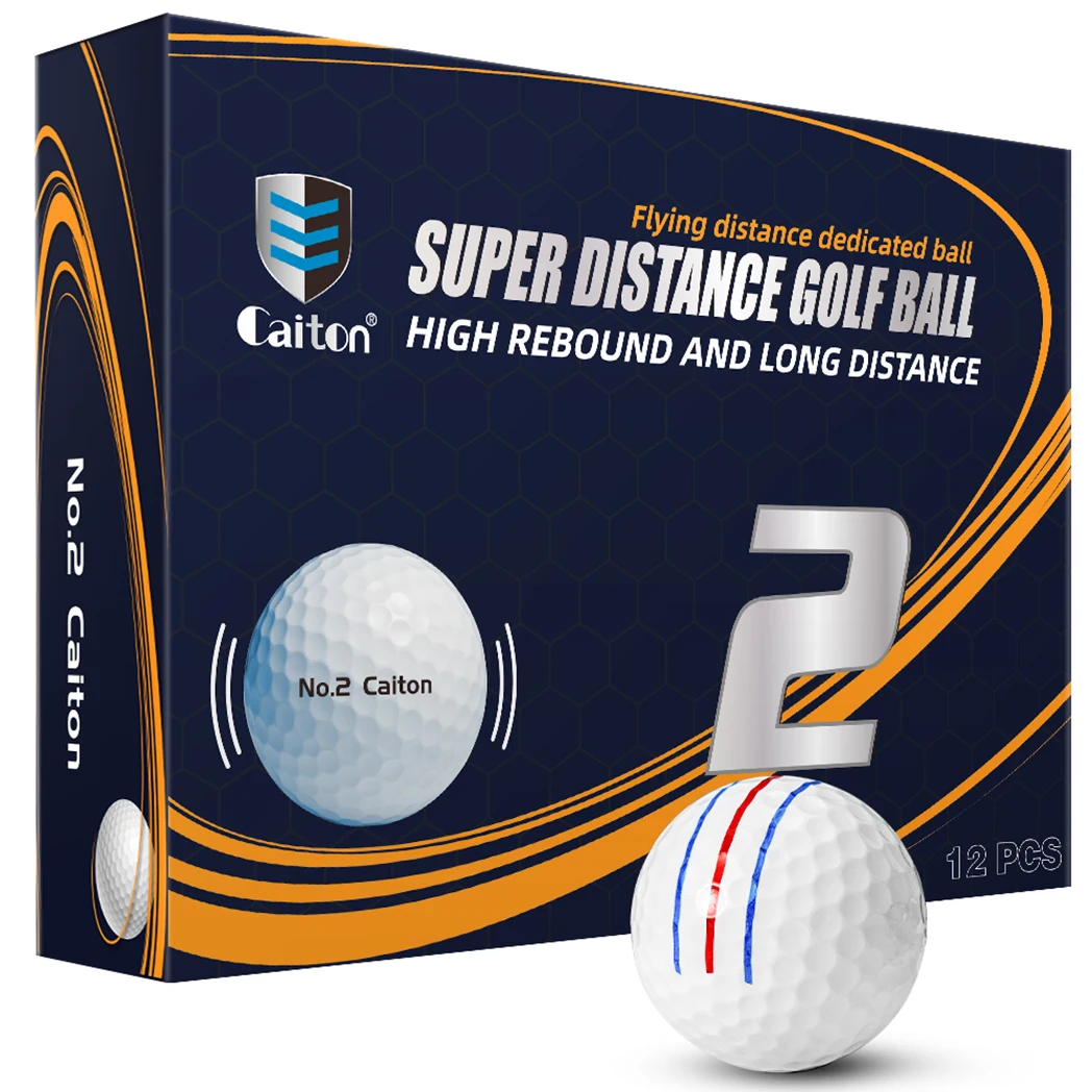 CaitonDoubleLayerSuperLongDistanceGolfBallsIncrease40Yards