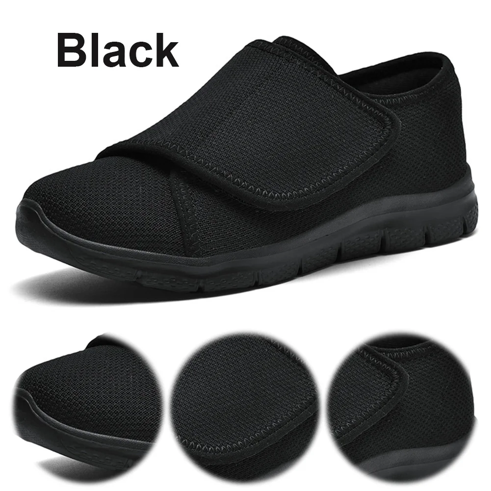 Men Women Diabetic Shoes Adjustable Closure Walking Sneakers Lightweight Extra Wide Shoes for Elderly Swollen Feet
