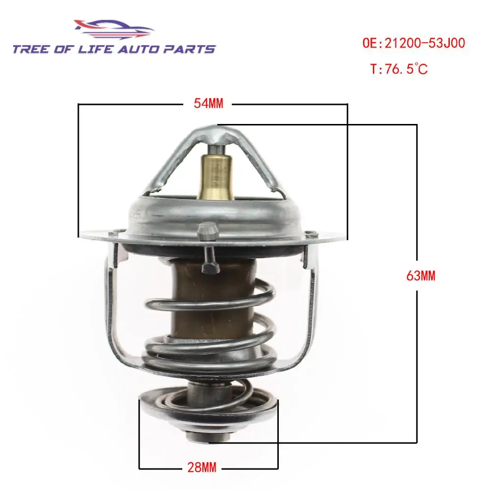 Engine Coolant Thermostat 21200-53J00 2120053J00 For Nissan 200SX Frontier Xterra Pickup Altima INFINITI G20 1995-2004