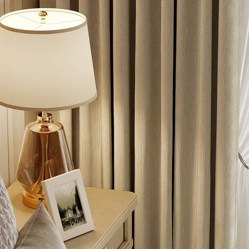 2023 nuove tende oscuranti per soggiorno camera da letto cotone giapponese lino minimalista lusso finestra Decor personalizzato tinta unita Tulle