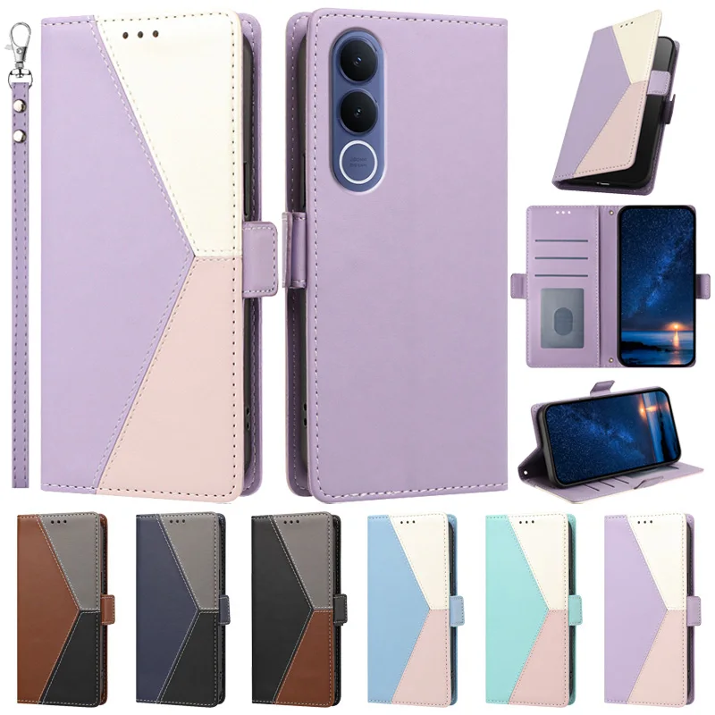Magnetic Leather Wallet Phone Case with Card Slots and Stand