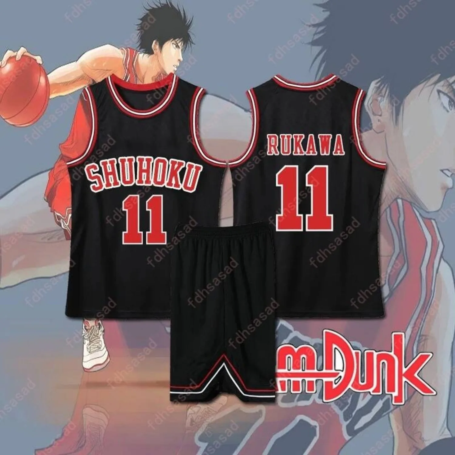 Slam Dunk Casual Sports Basketball Shirt Vest nice and cool Vest Set Outdoor Tank top Summer Men's Sleeveless Tops