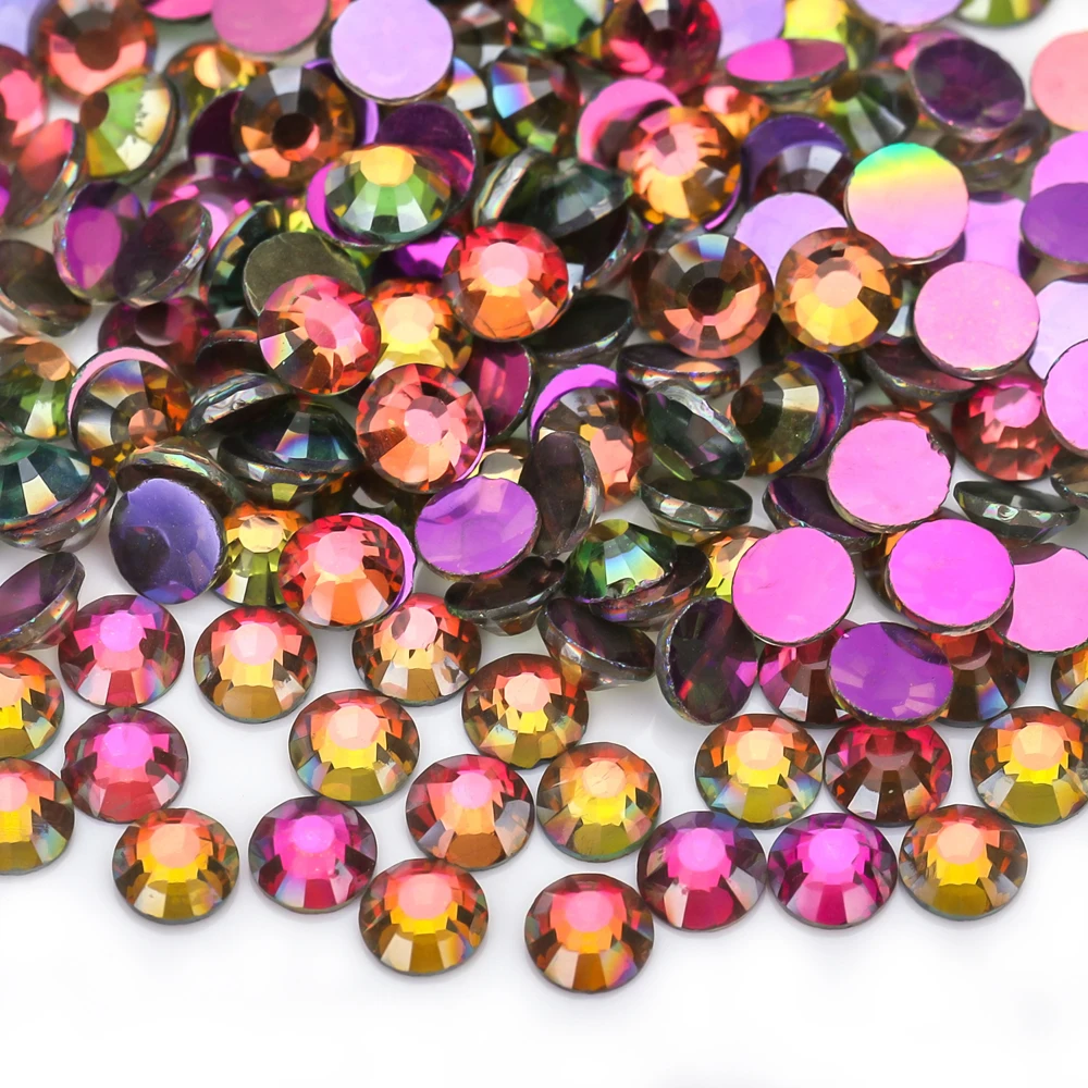 Fluorescent Glitter Neon Rhinestones for DIY Nail Art and Fashion Accessories