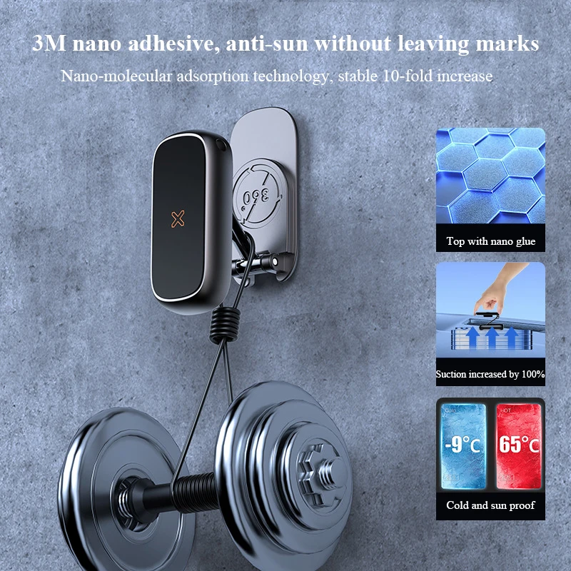 Car Tablet Phone Holder Magnetic Car Mount All-Metal Strongest Magnet Foldable Phone Holder for Car Dashboard Tesla Phone Mount For iPhone