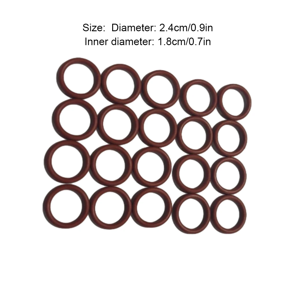 20PCS/Set Replacement for 12AX7 12AU7 12AT7 12BH7 EL84 Tube Damper Silicone Rings Durable Silicone O-Rings