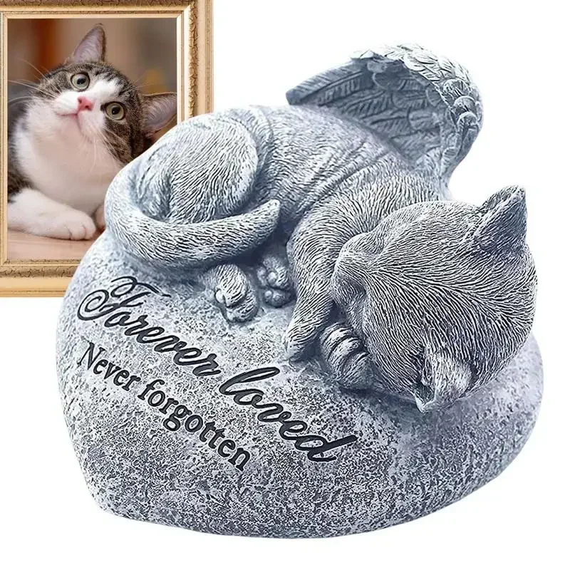 Cat Memorial Stones Cat Status For Garden Funerary Pet Memorial Tombstone Backyard Grave Markers