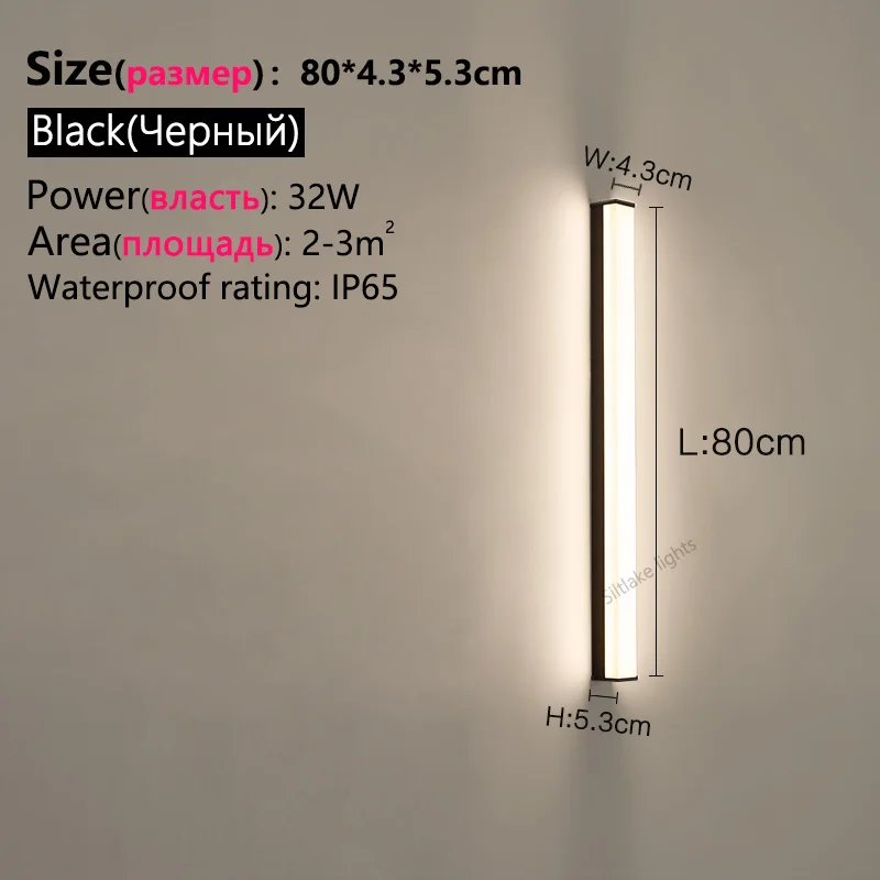 LED Outdoor Wall Light Modern Waterproof IP65 villa Porch Garden patio exterio Wall Lamp Rainproof in front of garage door Lamp