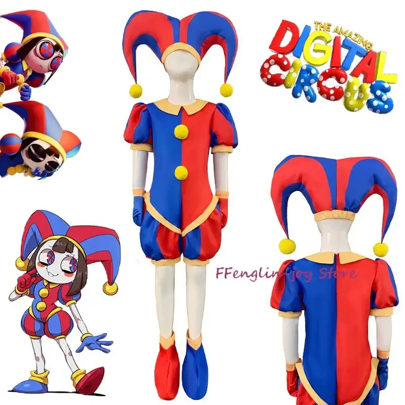 

Anime Pomni Raghata Jax Caine Zooble Gangle Kinger Amazing Digital Circus Cosplay Costume Adult Children Jumpsuit Halloween Suit