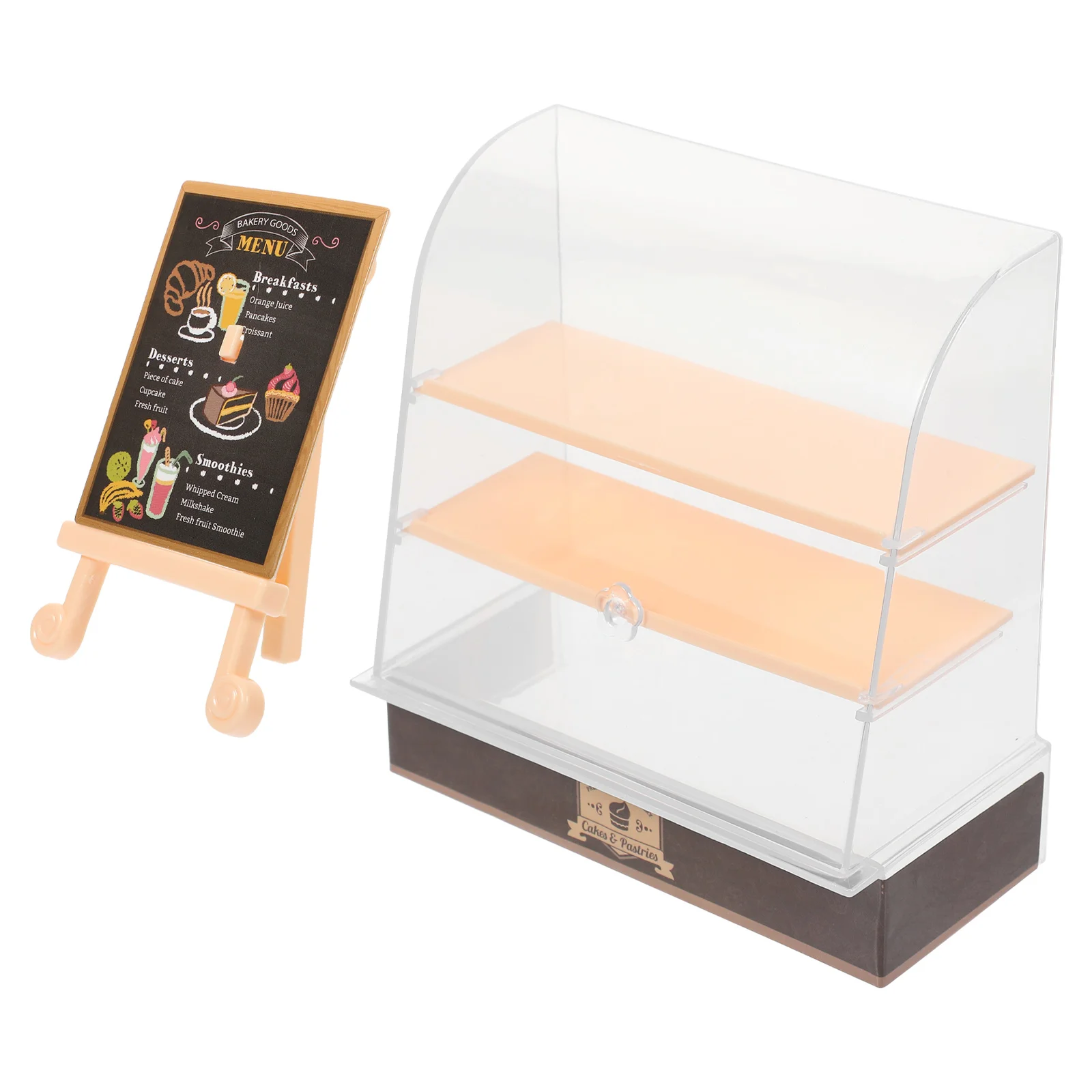 

Miniatures Cake Cabinet Dessert Dollhouse Accessory Showcase Supplies Bakery Simulation