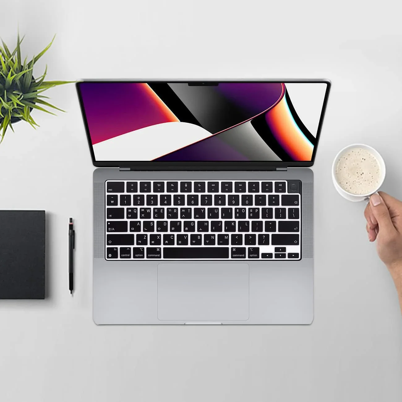 Cover Per Tastiera Coreana Skin Per Macbook Air13.6 2007 Pollici M2 M3 Chip Pro13 14 15 16 E Imac Magic Keyboard Cover In Silicone