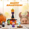 Halloween Finger Puppets Ghost Vampire Witch Pumpkin Frankenstein Characters Finger Puppets Set for Party Favors Pretend Play 6