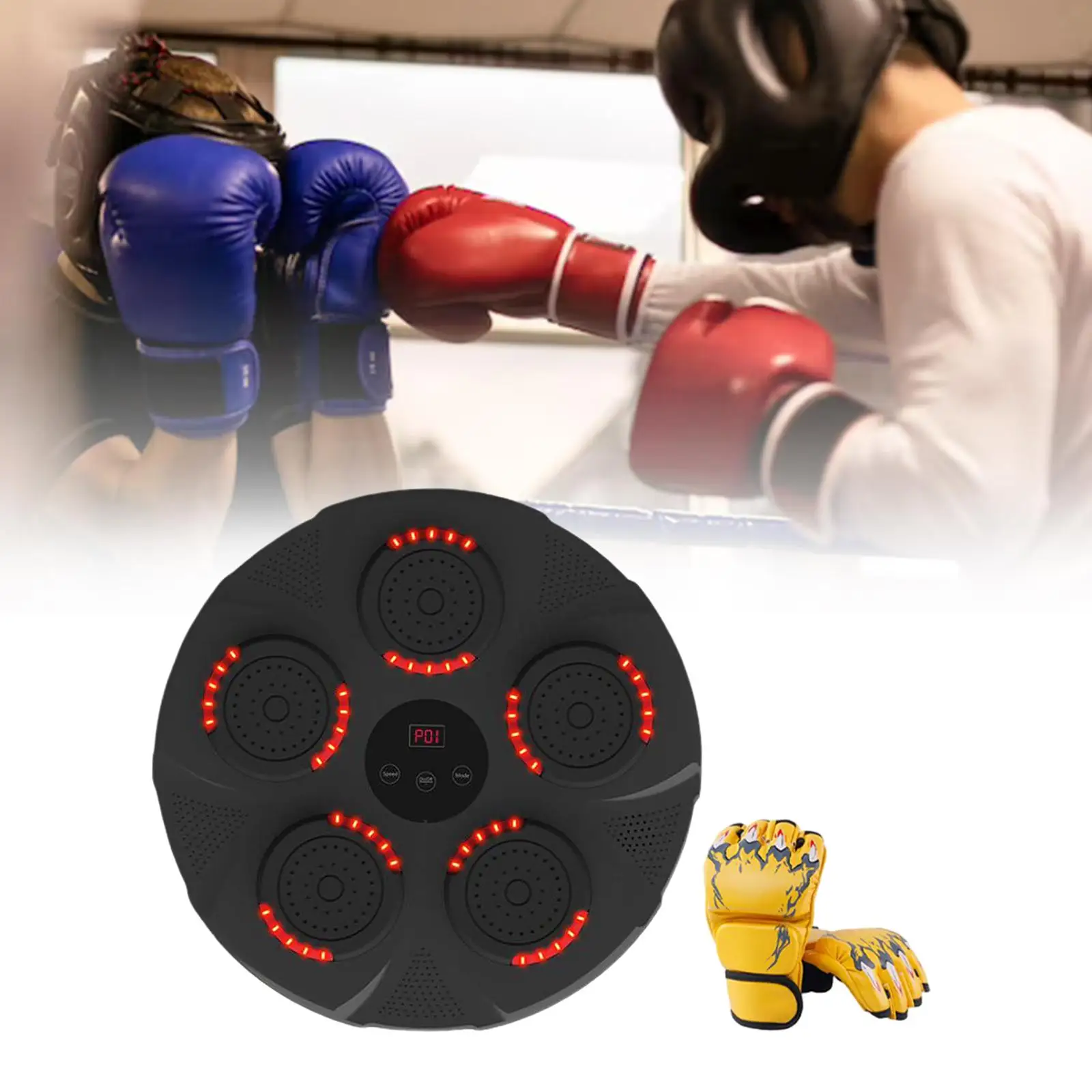 

Music Boxing Training Machine Practice Home Gym Electronic Wall Target