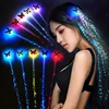 1pc/5pcs, Colorful Butterfly Light Braids Wigs Glowing Flash LED Hair Braid Clip Decoration Ligth Up Christmas Hair Accessories 1
