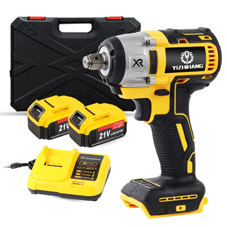 cordless tool combination kit 4 piece set 1 impact wrench angle grinder hammer drill electric tool combination kit FBSHandheld high torque wrench 350N.m impact cordless wrench power wrench electric battery angle grinder mini grinder power tool