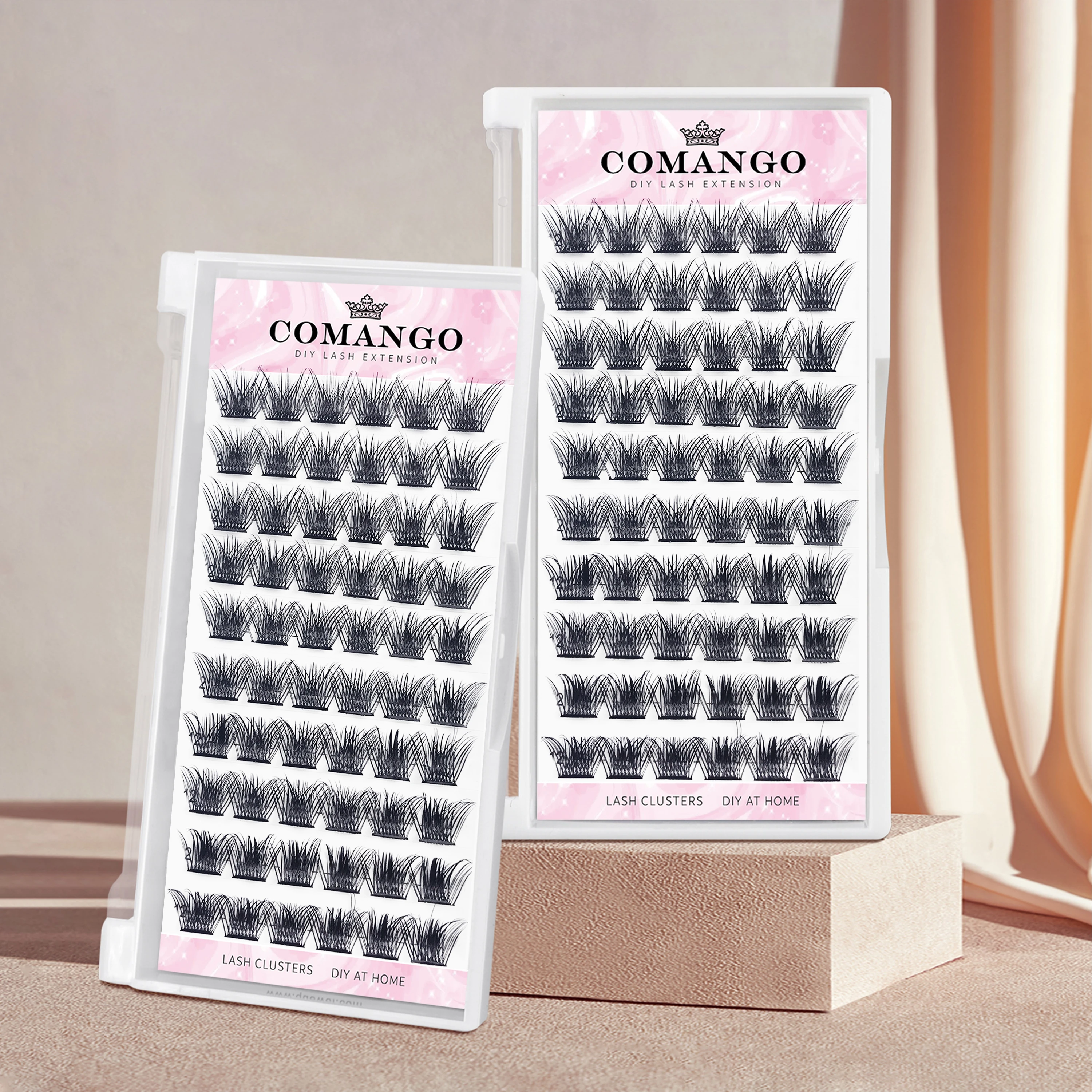 

CoMango Single DIY Clusters Eyelash Extension Mix Dovetail Individual Lashes Volume Natural Segmented Eyelash Bundles Makeup