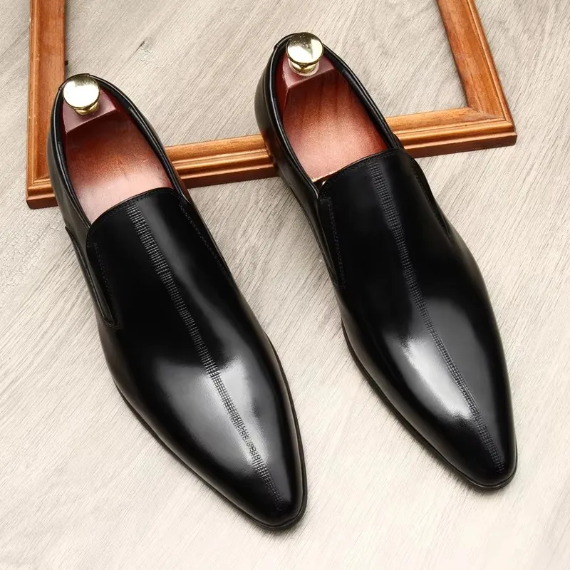 Formal shoes man, English style, cowhide build, breathable, dress, wedding wear, love, size 46