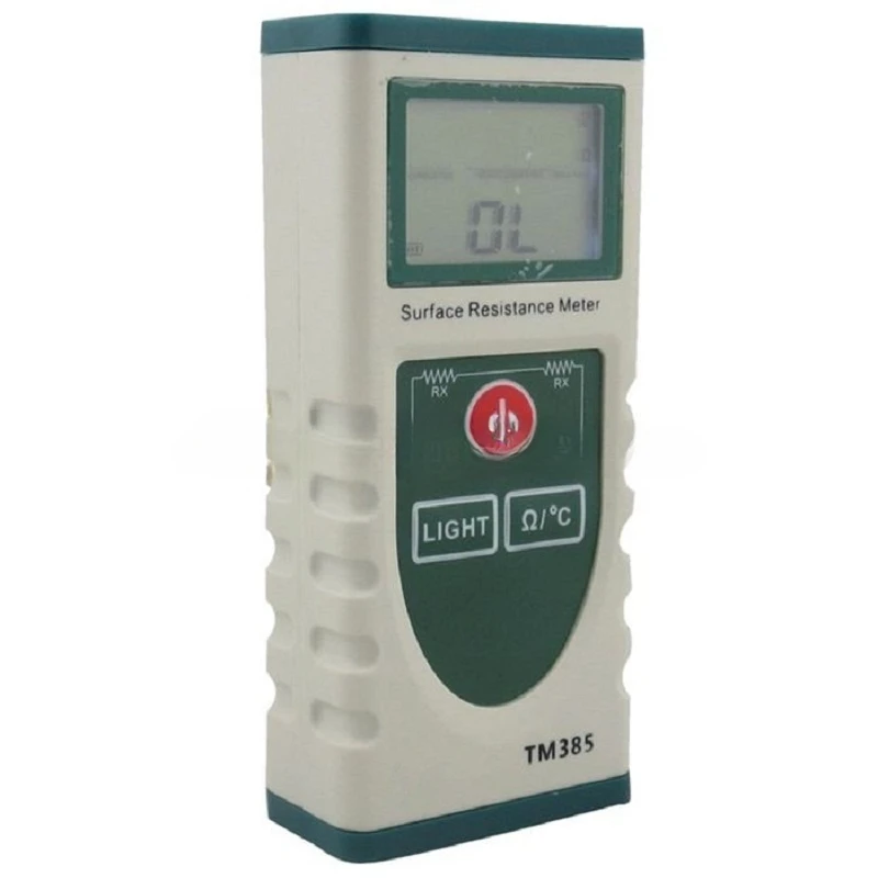

Temperature High Precision TM385 Digital Surface Resistance Tester Electrostatic Portable LCD MeterHot Professional Handheld