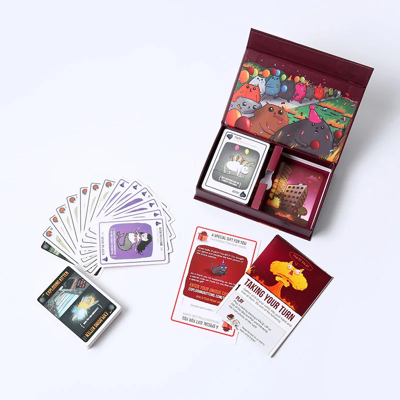 Exploding Kittens Cat Party Set Card Game Simple Family Friendly Party Game Music Cat Card card games
