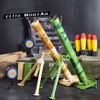 2023 New Children's Large Size Mortar Shells Toy Mortar Grenades Rocket Launch Shooting Toys for Boys Simulation Military Model 1