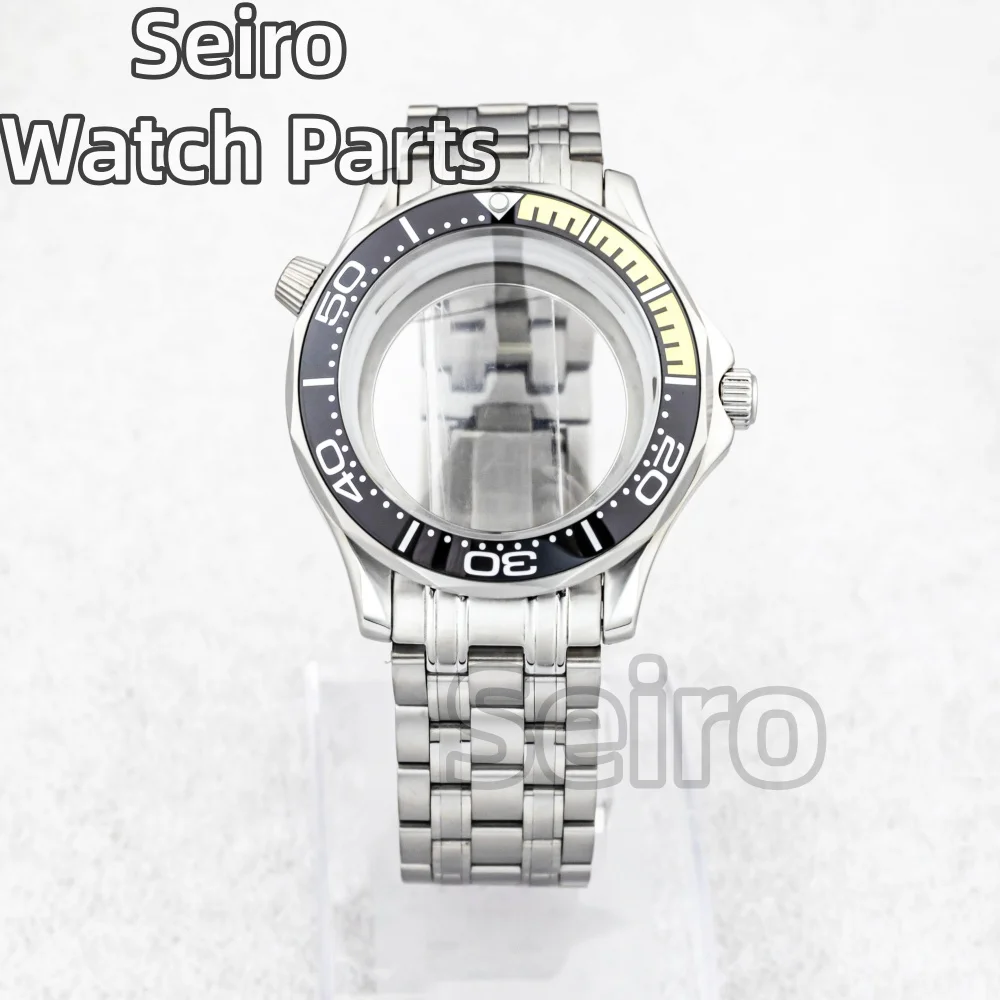 Waterproof 41mm Stainless Steel Watch Case with Transparent Back and 31mm Dial