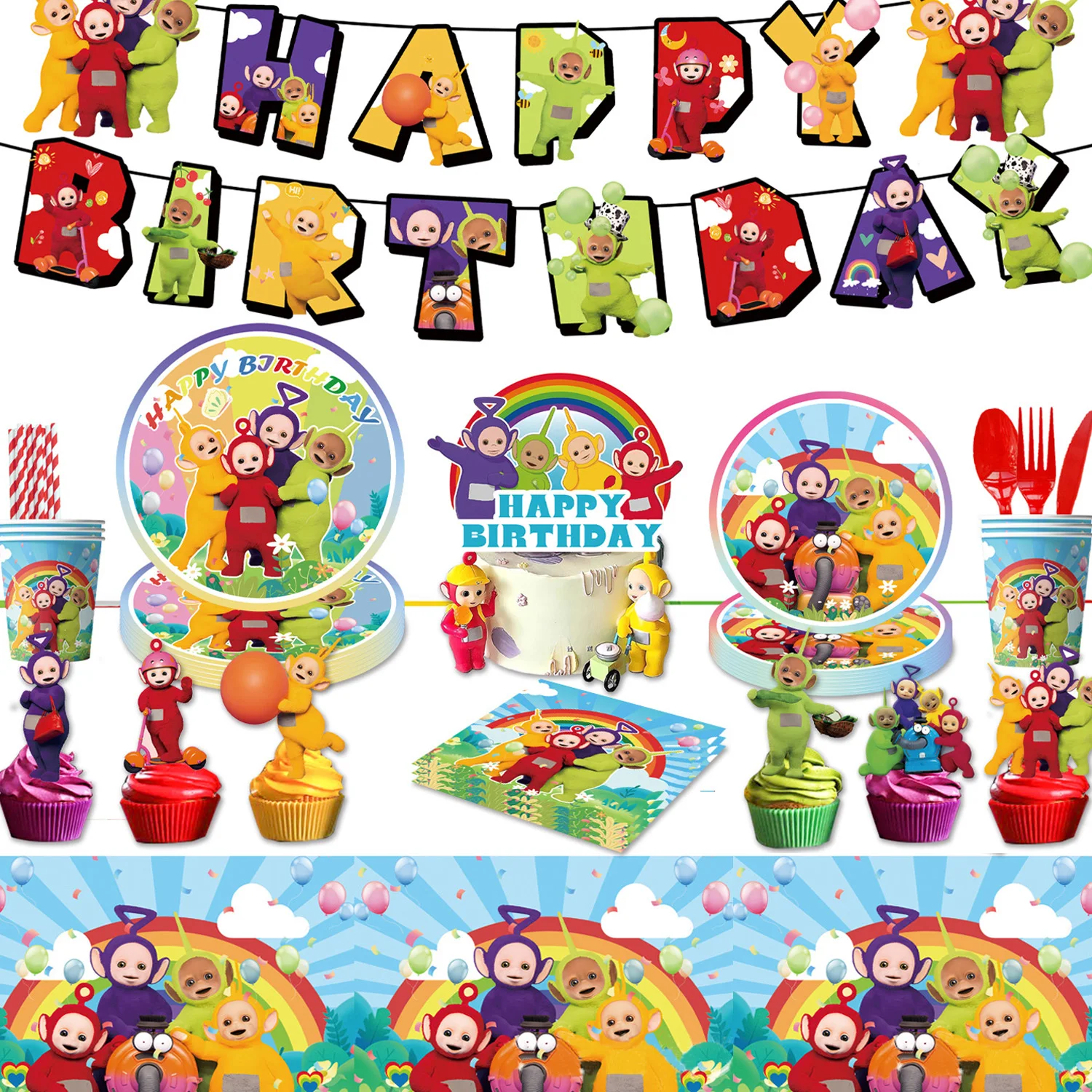Teletu-bbies-decoraci-n-de-fiesta-de-cumplea-os-pancarta-de-beb-adorno ...