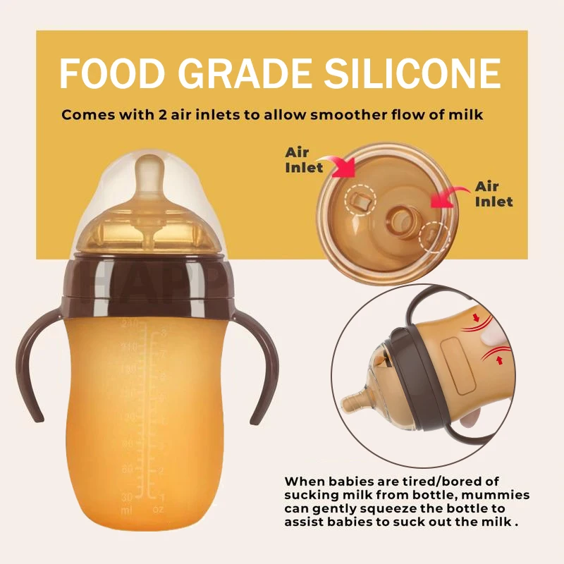 زجاجة أطفال نانو من السيليكون للأطفال من عمر 0 إلى...