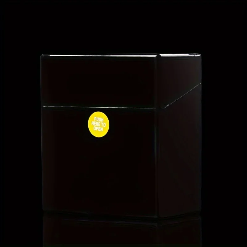 Compact Portable Cigarette Holder Box - King Size 50 Capacity, Slim Plastic Storage Case