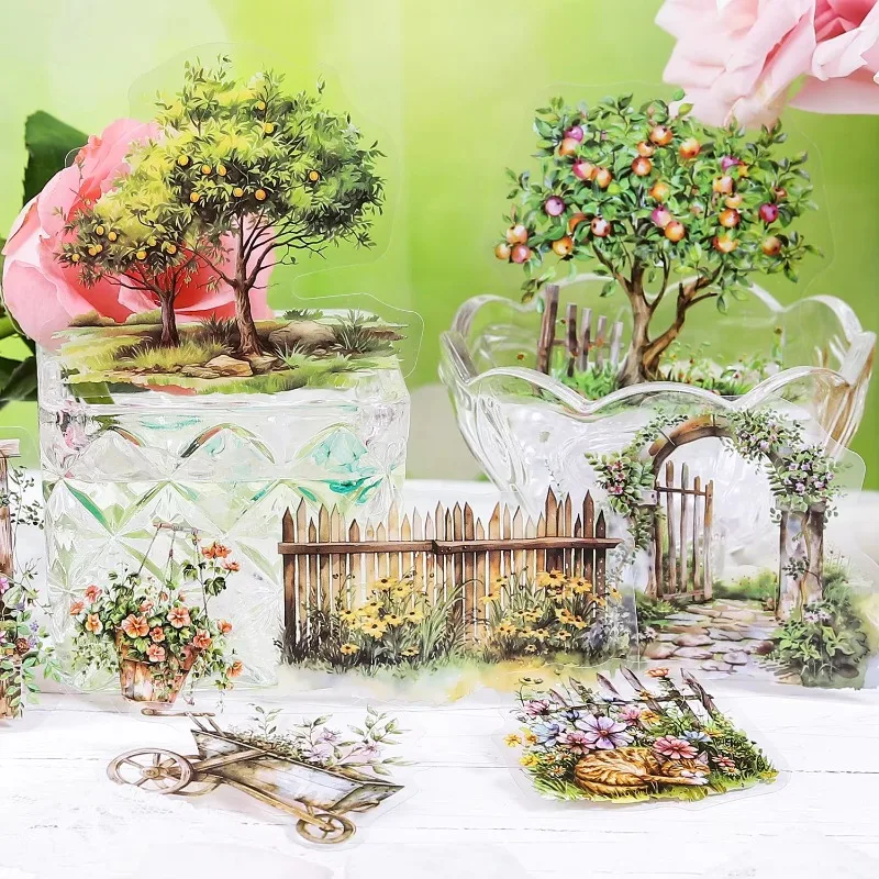 รูปสินค้า สติกเกอร์ตกแต่งสวน 15 ชิ้น สร้างสรรค์ทิวทัศน์สวนของคุณ