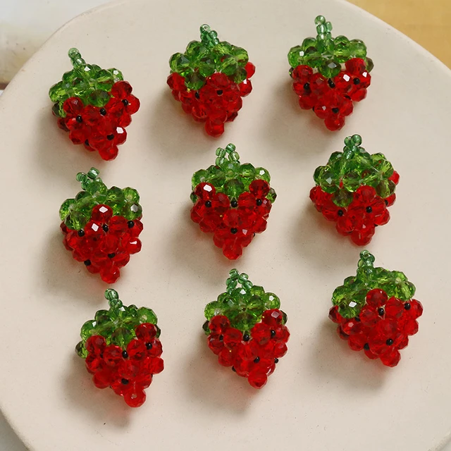 Beaded strawberry tutorial 