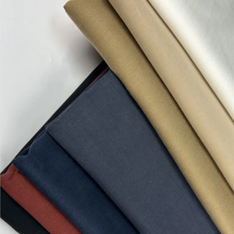 New High-End and Fashionable Stone Washed Fabric Retro Trench Coat Pants