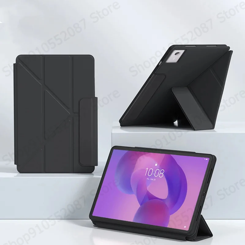Premium PU Leather Stand with Smart Fold Magnetic Cover