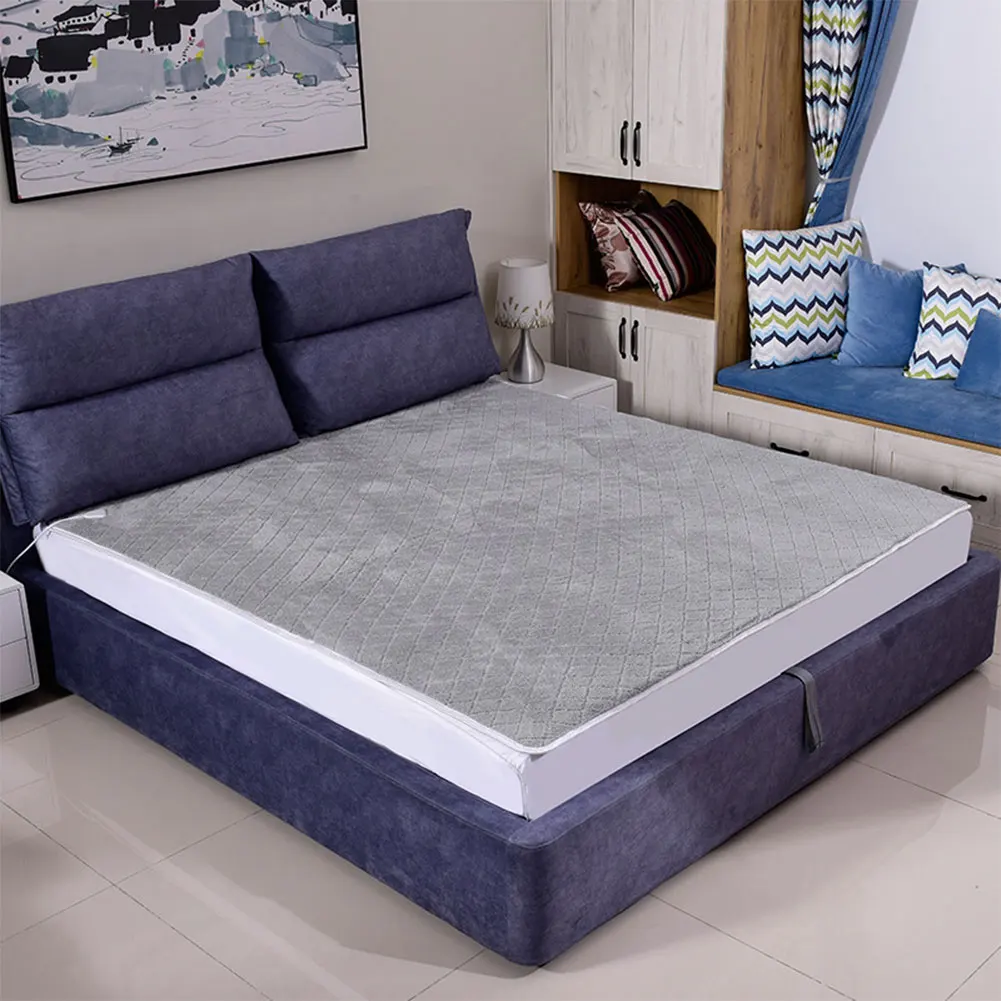 Plush Electric Blanket 1.5x0.7m Single Person Electric Heated Blanket Winter Body Warmer Self Heating Carpet for Home Office