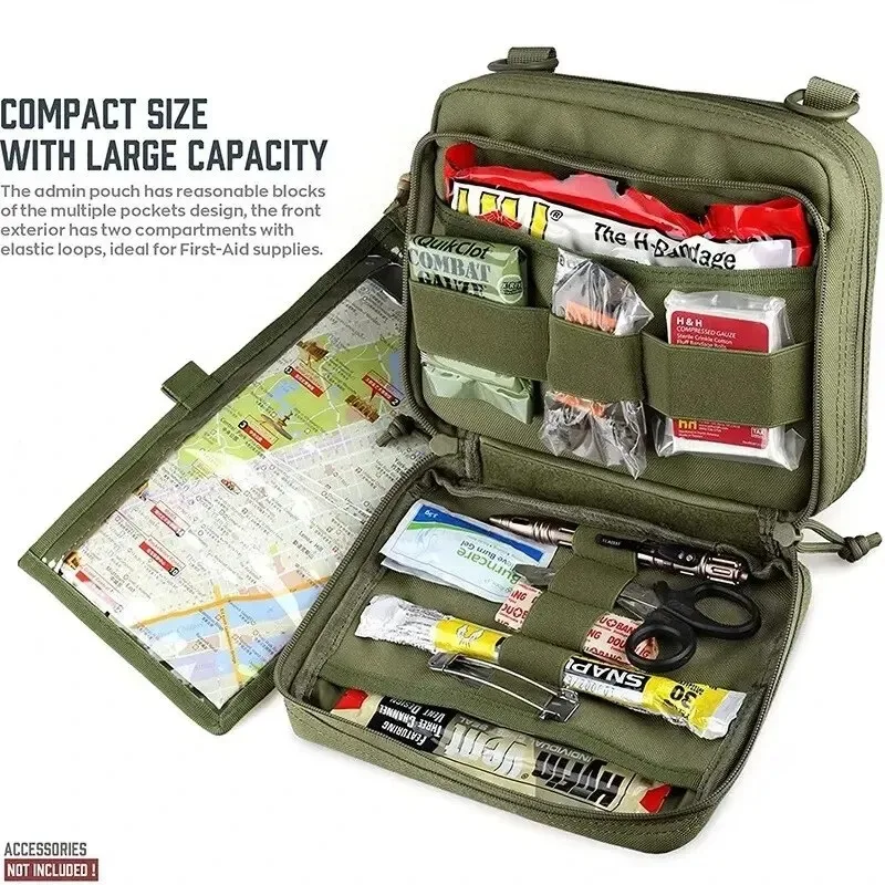 Waterproof Oxford Tactical First Aid Kit Bag for Outdoor Camping