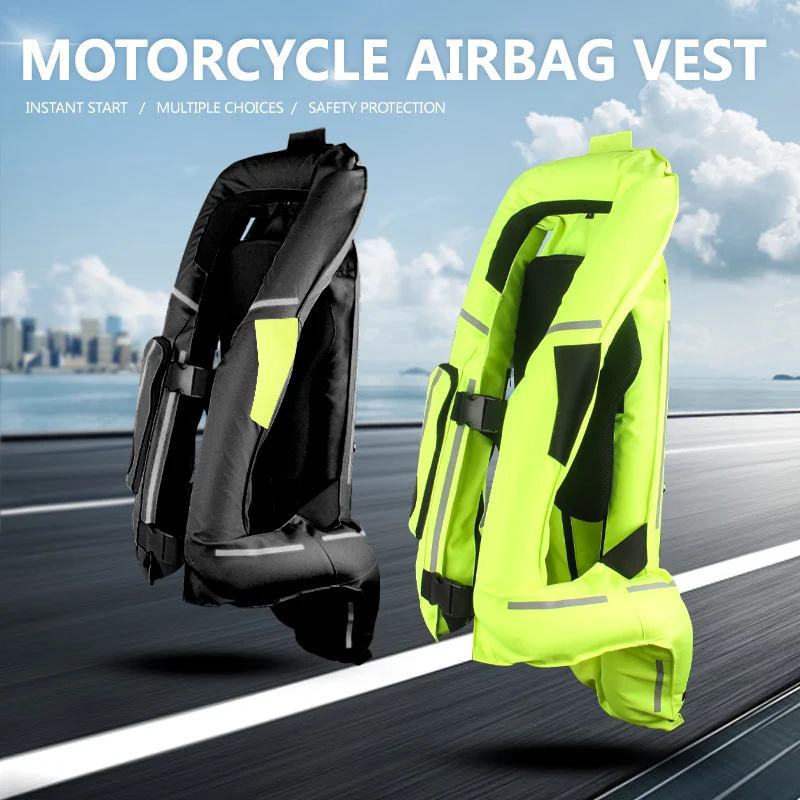 Motorcycle Protective Gear Air Bag Vest Jacket Moto Air-bag for Motocross Racing Riding CE Protector S-3XL Unisex