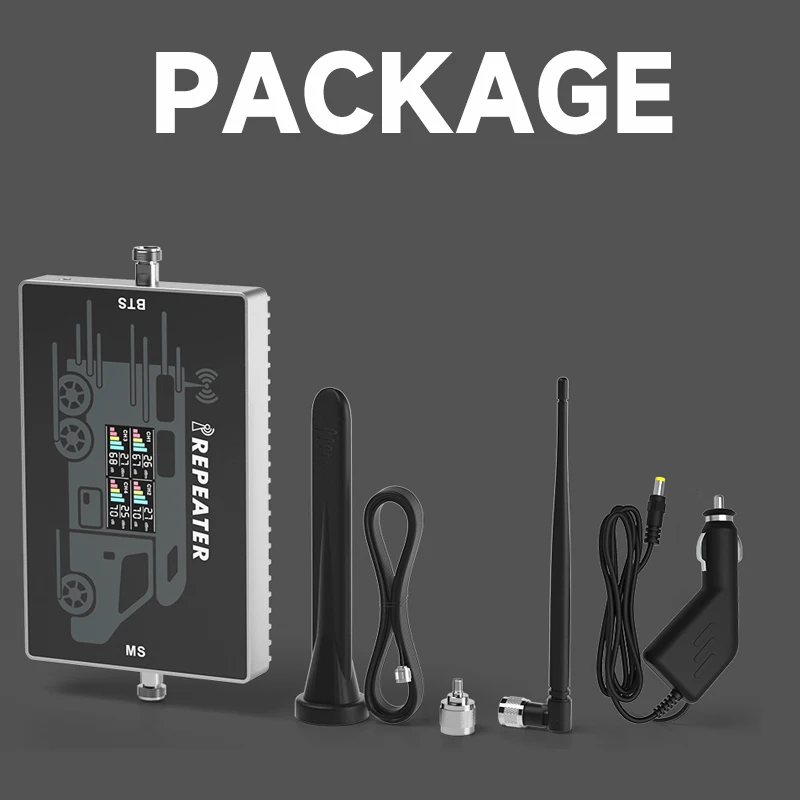 Lintratek Cellular amplifier 4-band 3g 4g signal amplifier cellular Cellphone booster Car Used