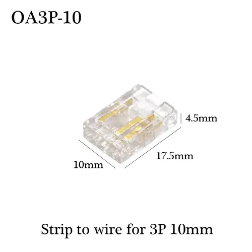 COB LED Wire Connector 5 8 10mm Connection Solderless Mini Buckle FCOB RGB CCT LED Strip Lights 2 3 4 Pin No Dark Area Connector - Image 16