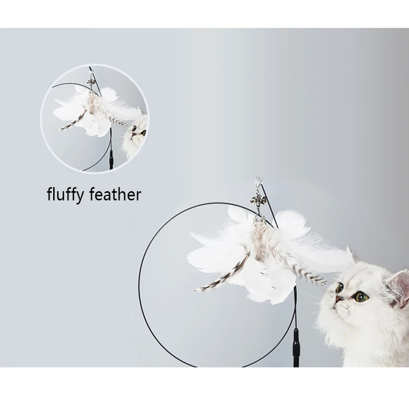 tough dog toys Cat Teaser Simulation Bird Interactive Toy Funny Feather Bird with Bell for Kitten Playing Wand with Sucker Toy Cat Accessories laser pointer for cats