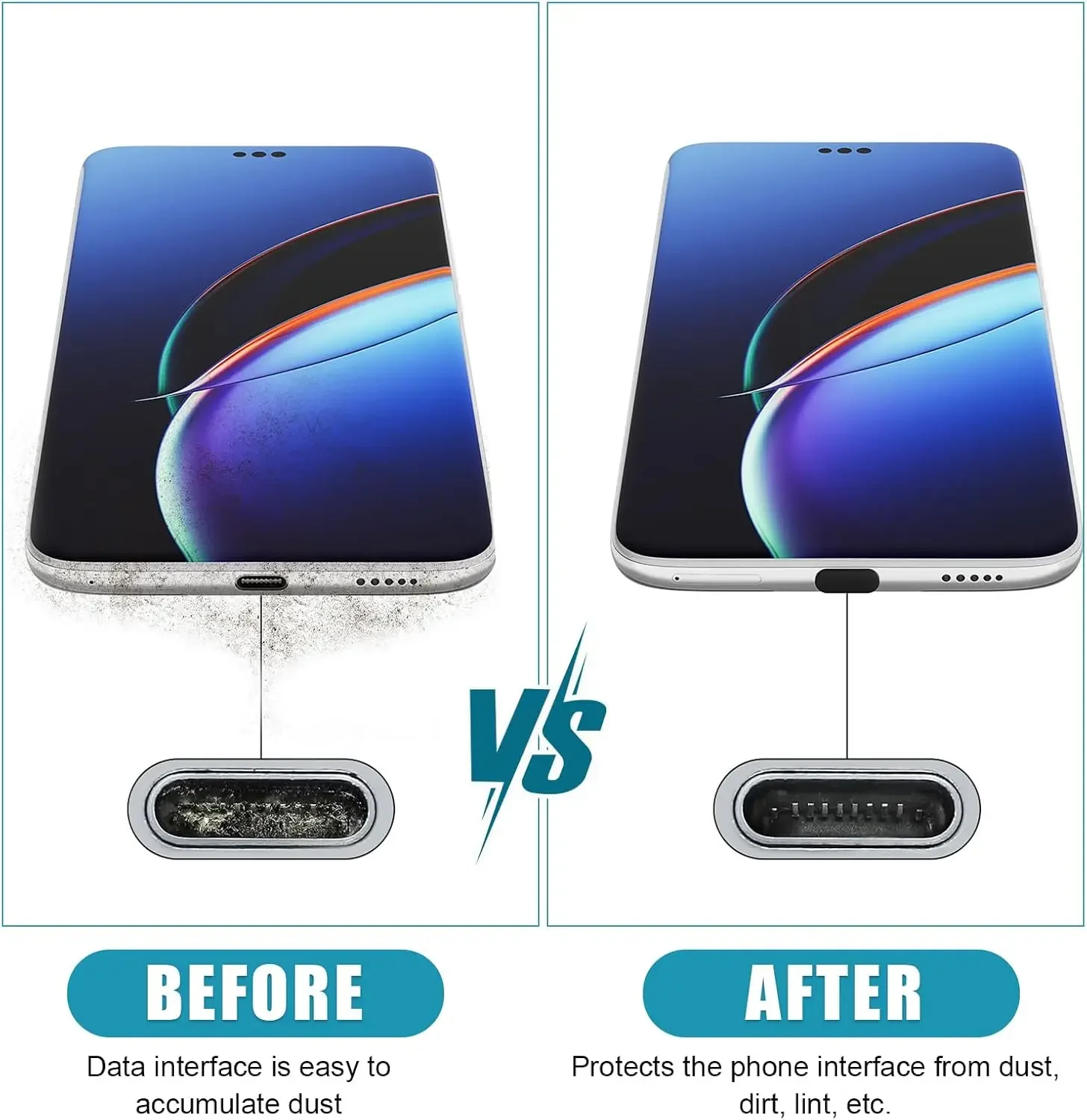 Silicone USB-C Dust Protection Caps