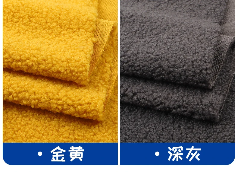 45x50cm Verdickter Lammfellstoff Kleidungsfutter Wollfutter Korallenfleece Plüsch Schuhe Mützen Warmes Futter Mantelstoff Puppenstoff TJ8548 – Detail 12