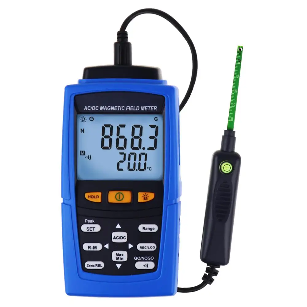 

AC / DC Magnetic Field Strength N/S Polarity Automatic Manual Data Recording