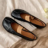 Retro Round Split Toe Flat sneaker designer shoes Women Casual Loafer Soft Moccasin Fashion Tabi Ninja Mary Jane ballet shoes - Image 3