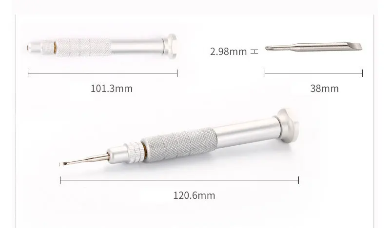 de fenda de alumínio substituível bit chave de fenda óculos ferramenta