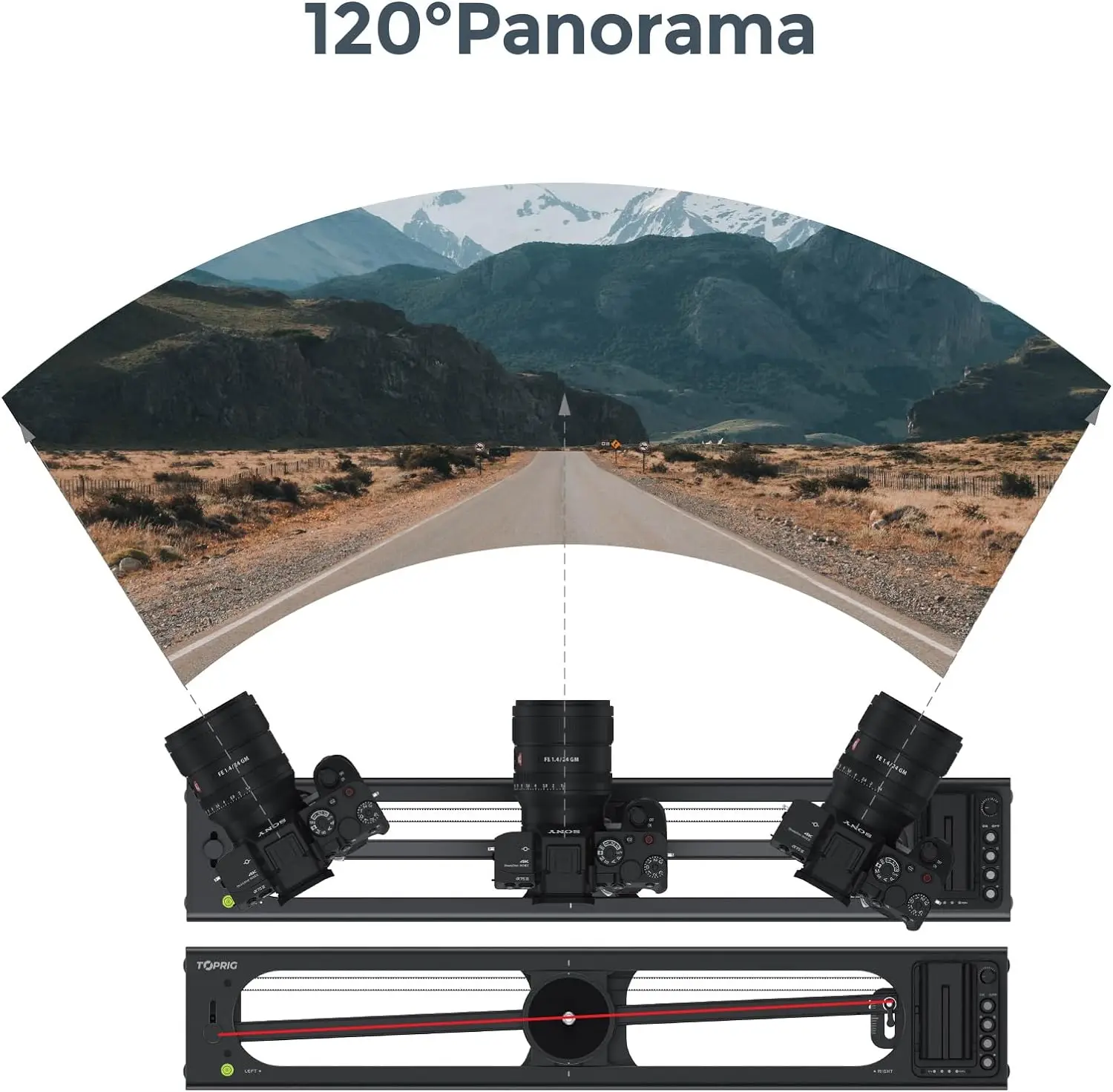 Accsoon Toprig S40 S60 Motorized Camera Slider App Wireless Control Carbon Fiber Dolly Rail Slider Support IME Lapse Photography