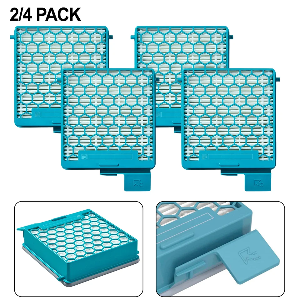 Lot De 4 Filtres De Rechange Pour Aspirateur Miele CX1 Boost - Filtres HEPA Lavables Avec Charbon Actif