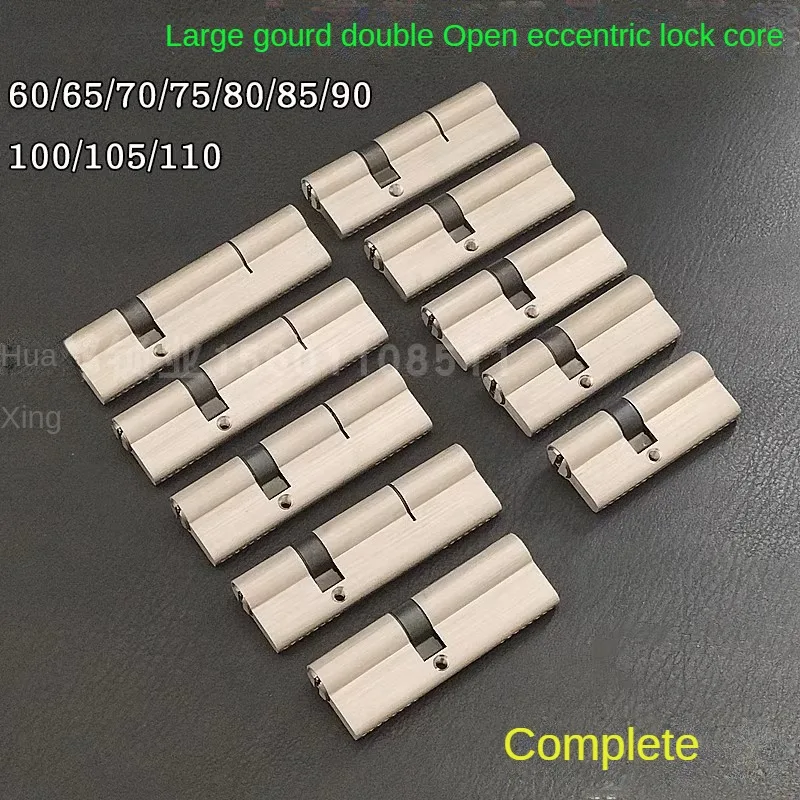 5pcs Keys Lock Cylinder,Door Cylinder 50-120mm Biased Lock Cylinder Double-side Core Anti-Theft Entrance Brass Door door lock cylinder