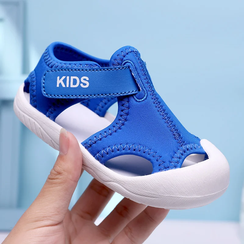 

New Children's Beach Shoes Boys Girls Casual Baotou Toe Sandals Summer Toddler Walking Shoes Boys Sports Shoes Girls Size 22-37