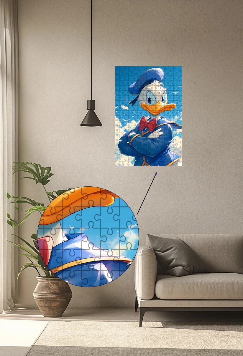 35/300/500/1000 Pieces Disney Donald Duck puzzle Puzzles wooden onePiece Puzzles for Adults childrenEducational Toys Gifts 5