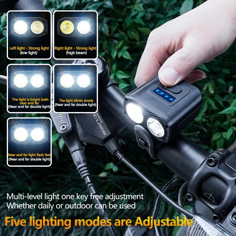 Rechargeable Cycling Headlight C-Type High Beam