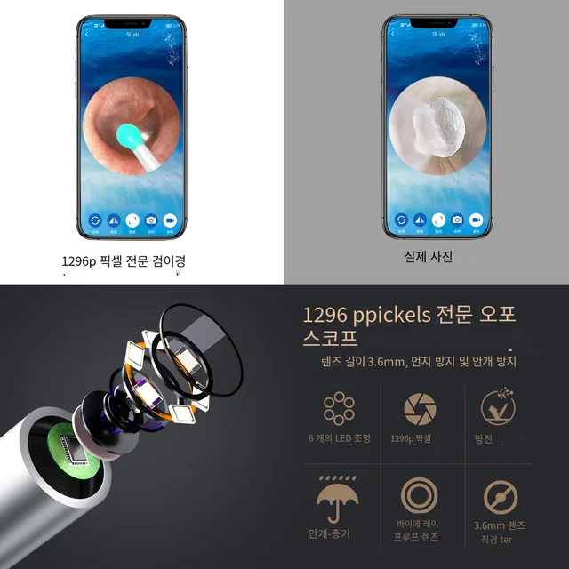 안전하고 효율적인 귀 청소를 위한 다목적 스마트 귀 청소 키트